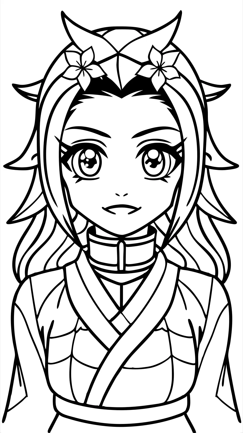 demon slayer coloring pages nezuko